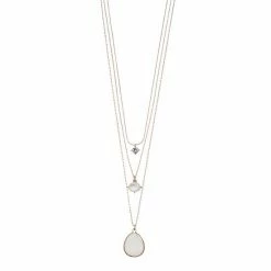 LC Lauren Conrad Mother-of-Pearl Layered Pendant Necklace