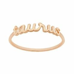 LC Lauren Conrad Cursive Zodiac Ring Gold Tone Aquarius -LC Lauren Conrad Shop unnamed file 2138