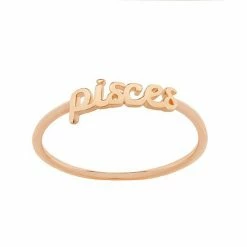 LC Lauren Conrad Cursive Zodiac Ring Gold Tone Aquarius -LC Lauren Conrad Shop unnamed file 2139