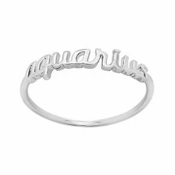 LC Lauren Conrad Cursive Zodiac Ring Gold Tone Aquarius -LC Lauren Conrad Shop unnamed file 2143