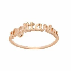 LC Lauren Conrad Cursive Zodiac Ring Gold Tone Aquarius -LC Lauren Conrad Shop unnamed file 2144