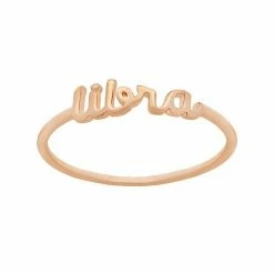 LC Lauren Conrad Cursive Zodiac Ring Gold Tone Aquarius -LC Lauren Conrad Shop unnamed file 2146