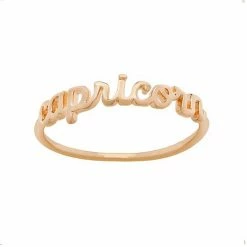 LC Lauren Conrad Cursive Zodiac Ring Gold Tone Aquarius -LC Lauren Conrad Shop unnamed file 2148