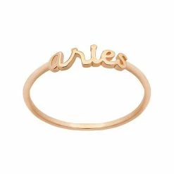 LC Lauren Conrad Cursive Zodiac Ring Gold Tone Aquarius -LC Lauren Conrad Shop unnamed file 2150