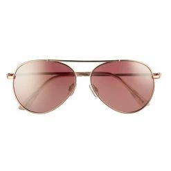 LC Lauren Conrad 58mm Oceanside Pier Aviator Gradient Sunglasses Gold Brown -LC Lauren Conrad Shop unnamed file 2159