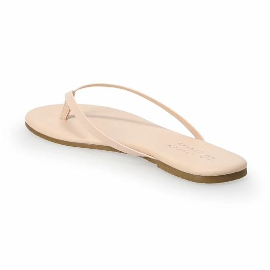 LC Lauren Conrad Honey 2 Women's Flip Flop Sandals Denim Blue Floral 3 LC Lauren Conrad Honey 2 Women's Flip Flop Sandals Denim Blue Floral - Image 3