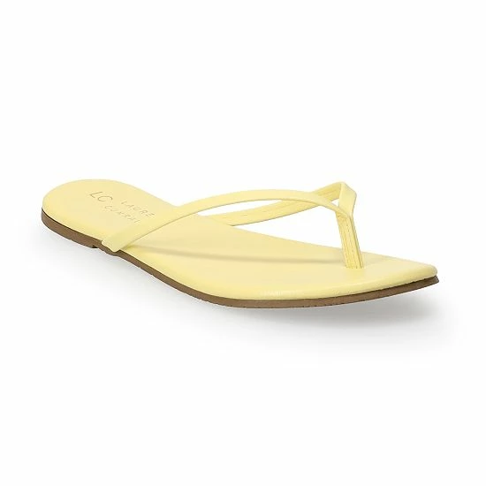 LC Lauren Conrad Honey 2 Women's Flip Flop Sandals Denim Blue Floral 7 LC Lauren Conrad Honey 2 Women's Flip Flop Sandals Denim Blue Floral - Image 7