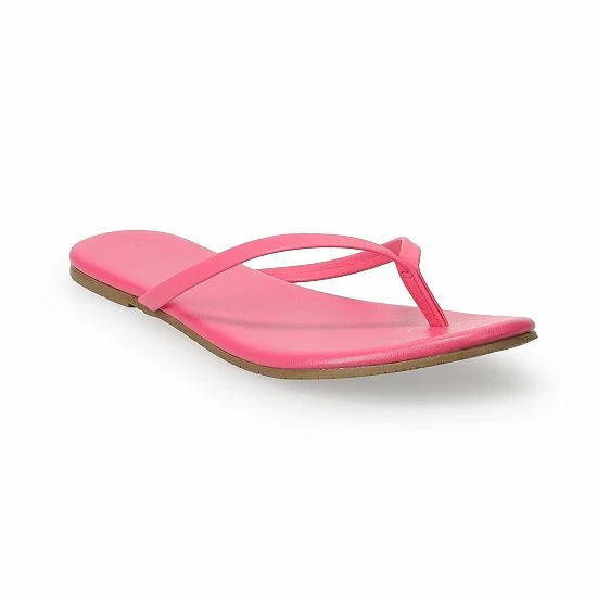 LC Lauren Conrad Honey 2 Women's Flip Flop Sandals Denim Blue Floral 8 LC Lauren Conrad Honey 2 Women's Flip Flop Sandals Denim Blue Floral - Image 8