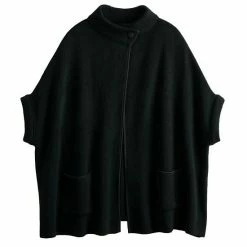 Women's LC Lauren Conrad Solid Knit Riding Cape Ivory -LC Lauren Conrad Shop unnamed file 218