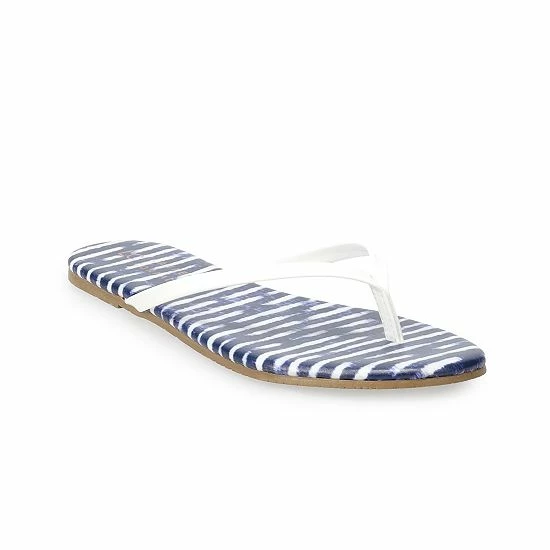 LC Lauren Conrad Honey 2 Women's Flip Flop Sandals Denim Blue Floral 15 LC Lauren Conrad Honey 2 Women's Flip Flop Sandals Denim Blue Floral - Image 15