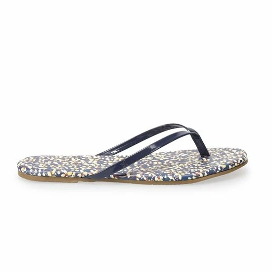 LC Lauren Conrad Honey 2 Women's Flip Flop Sandals Denim Blue Floral 16 LC Lauren Conrad Honey 2 Women's Flip Flop Sandals Denim Blue Floral - Image 16