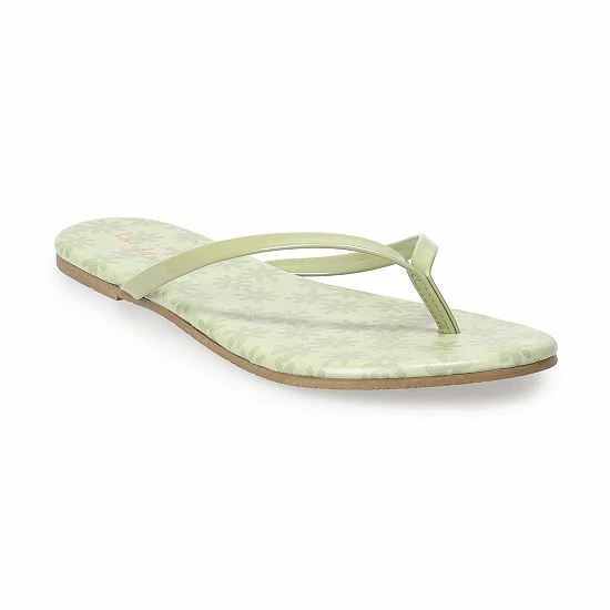 LC Lauren Conrad Honey 2 Women's Flip Flop Sandals Denim Blue Floral 18 LC Lauren Conrad Honey 2 Women's Flip Flop Sandals Denim Blue Floral - Image 18
