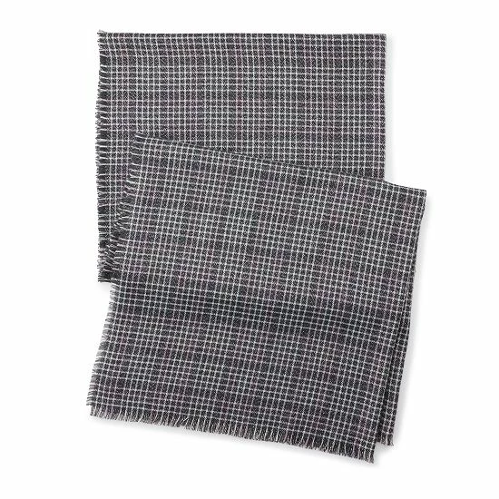 Women's LC Lauren Conrad Mini Plaid Scarf With Metallic Shine Neutral 3 Women's LC Lauren Conrad Mini Plaid Scarf With Metallic Shine Neutral - Image 3