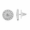LC Lauren Conrad Round Filigree Nickel Free Button Earrings