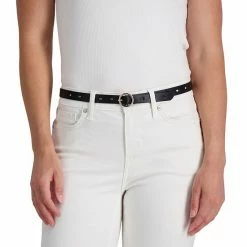 Women's LC Lauren Conrad 2-Pack Velvet & Bonded Leather Skinny Belt Set In Regular & Plus Black Pink Velvet -LC Lauren Conrad Shop unnamed file 2226