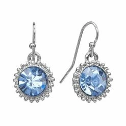 LC Lauren Conrad Starburst Drop Earrings Blue