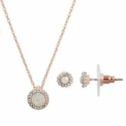 LC Lauren Conrad Birthstone Circular Pendant Necklace & Earrings Set May -LC Lauren Conrad Shop unnamed file 2250