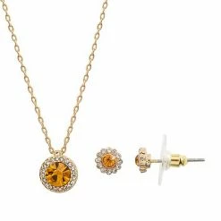 LC Lauren Conrad Birthstone Circular Pendant Necklace & Earrings Set May -LC Lauren Conrad Shop unnamed file 2255
