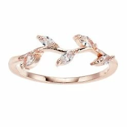 Women's LC Lauren Conrad Crystal Leaf Ring