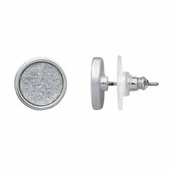LC Lauren Conrad Round Stud Earrings Silver Tone -LC Lauren Conrad Shop unnamed file 2267