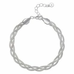 LC Lauren Conrad Braided Herringbone Chain Bracelet