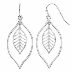 LC Lauren Conrad Nickel Free Leaf Drop Earrings