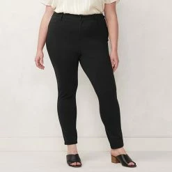 Plus Size LC Lauren Conrad High-Waisted Super Skinny Ponte Pants Gray Heather -LC Lauren Conrad Shop unnamed file 2293