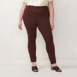 Plus Size LC Lauren Conrad High-Waisted Super Skinny Ponte Pants Gray Heather -LC Lauren Conrad Shop unnamed file 2295
