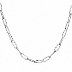 LC Lauren Conrad Silver Tone Long Links Chain Necklace
