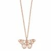 LC Lauren Conrad Rose Gold Tone Butterfly Pendant