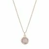 LC Lauren Conrad Gold Tone Simulated Pearl Starburst Halo Pendant Necklace