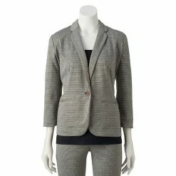 Women's LC Lauren Conrad Fitted Blazer Navy Roselita -LC Lauren Conrad Shop unnamed file 237