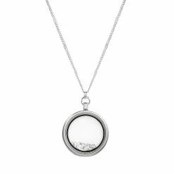 LC Lauren Conrad Long Round Shaker Pendant Necklace