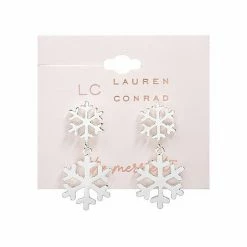 LC Lauren Conrad Tiered Snowflake Drop Earrings -LC Lauren Conrad Shop unnamed file 2379