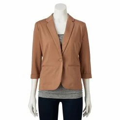 Women's LC Lauren Conrad Fitted Blazer Navy Roselita -LC Lauren Conrad Shop unnamed file 238