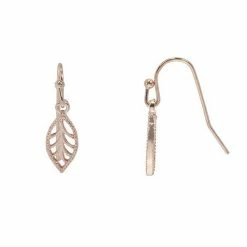 LC Lauren Conrad Leaf Drop Earrings Silver Tone -LC Lauren Conrad Shop unnamed file 2395