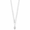 LC Lauren Conrad Layered Leaf Necklace