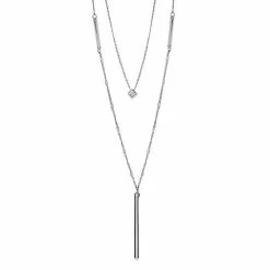 LC Lauren Conrad Layered Stick & Square Necklace