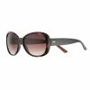 LC Lauren Conrad Belay Retro Square Wrap Sunglasses - Women Black
