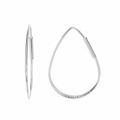 LC Lauren Conrad Teardrop Hoop Earrings