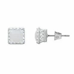 LC Lauren Conrad Square Button Stud Nickel Free Earrings