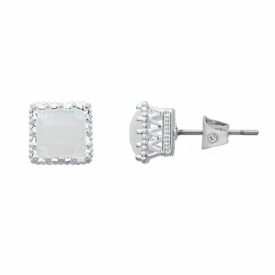 LC Lauren Conrad Square Button Stud Nickel Free Earrings 1 LC Lauren Conrad Square Button Stud Nickel Free Earrings