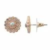 LC Lauren Conrad Starburst Stud Earrings Rose Tone