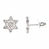 LC Lauren Conrad Openwork Snowflake Stud Earrings Blue
