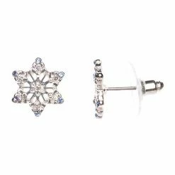 LC Lauren Conrad Openwork Snowflake Stud Earrings Blue
