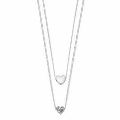 LC Lauren Conrad Layered Heart Necklace