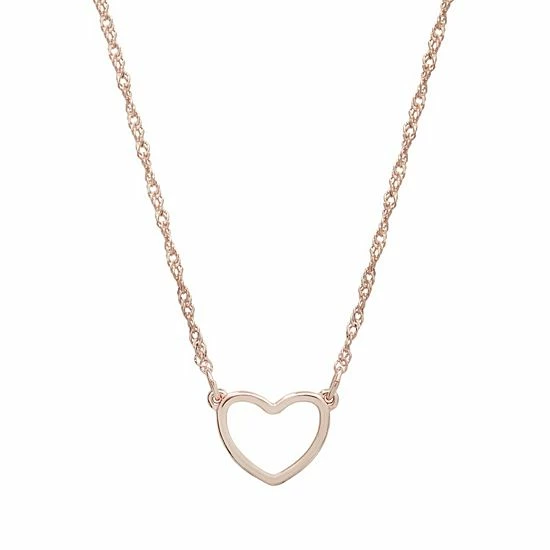 LC Lauren Conrad Rose Gold Tone Heart Necklace 1 LC Lauren Conrad Rose Gold Tone Heart Necklace