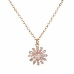 LC Lauren Conrad Baguette Flower Pendant Necklace