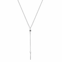 LC Lauren Conrad Silver Tone Cubic Zirconia Necklace