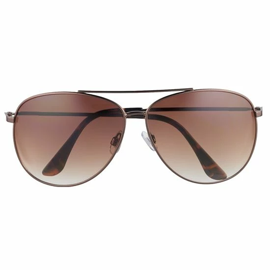 LC Lauren Conrad Carmel 2 66mm Oversized Aviator Sunglasses Rose Gold 3 LC Lauren Conrad Carmel 2 66mm Oversized Aviator Sunglasses Rose Gold - Image 3